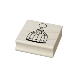 Extravagante Birdcage Art Briefmarke Gummistempel