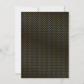 Extravagante Black Gold Prince Kinderdusche Einlad Einladung (Rückseite)