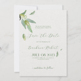 Extravagante Blätter der Toskana Einladung