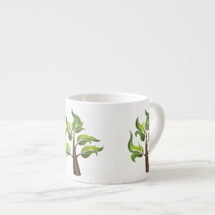Extravagante Blätter Espressotasse