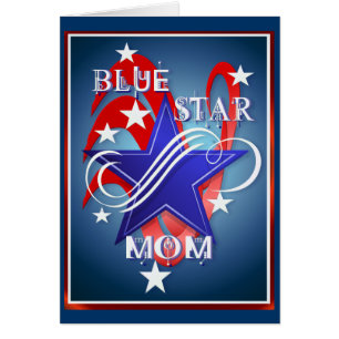 Extravagante blauer Stern-Mama-Karten