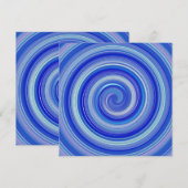 Extravagante Blauspirale (Vorne/Hinten)