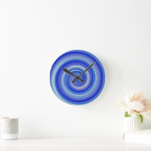 Extravagante Blauspirale Runde Wanduhr (Zuhause)