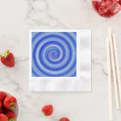 Extravagante Blauspirale Serviette (Beispiel)