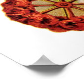 Extravagante Blume Cart Poster (Ecke)