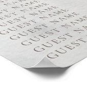 Extravagante Blume der klassischen Rose für Hochze Poster (Ecke)