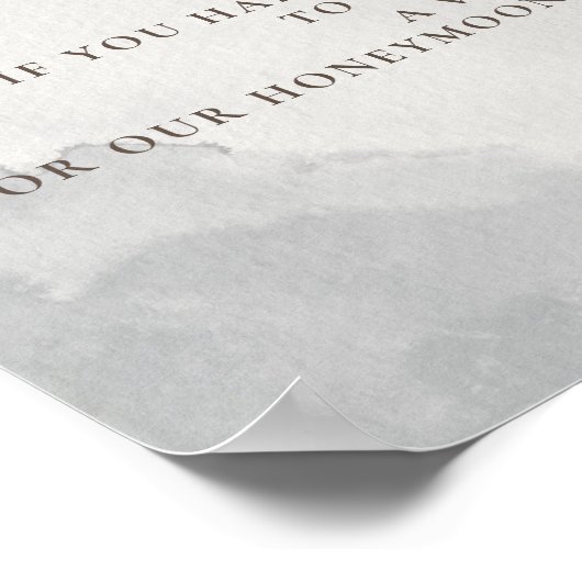 Extravagante Blume der klassischen Rose Hochzeitsf Poster (Ecke)