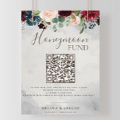 Extravagante Blume der klassischen Rose Hochzeitsf Poster