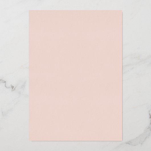 Extravagante Blume Foto Graduate Rose Gold Folieneinladung (Rückseite)