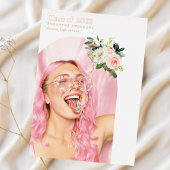 Extravagante Blume Foto Graduate Rose Gold Folieneinladung