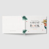 Extravagante Blume Hochzeit Gästebuch (Voll)