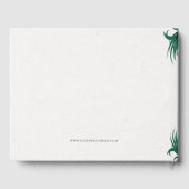 Extravagante Blume Hochzeit Gästebuch (Rückseite)