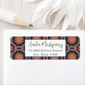 Extravagante Blume und Star-Formen-Muster - Adress (Insitu)