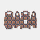 Extravagante Blume und Star-Formen-Muster Geburtst Geschenkschachtel (Ungefaltet)