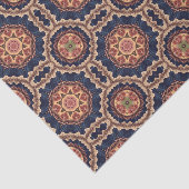 Extravagante Blume und Sternen-Muster Seidenpapier (Ausschnitt)
