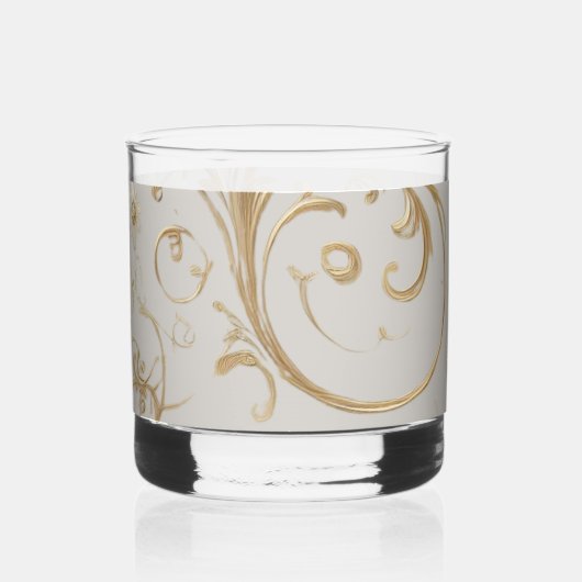 Extravagante Blume Whiskyglas (Vorderseite)