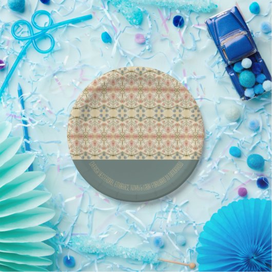 Extravagante Blumenfeier Pappteller (Party)