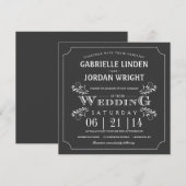 Extravagante Blumentafel-Hochzeits-Einladungen Einladung (Vorne/Hinten)