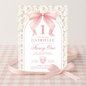 Extravagante Blush Bow eine Liebe Shack 1. Geburts Einladung