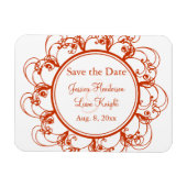 Extravagante Blüte Speichern Sie das Datumsfenster Magnet (Horizontal)