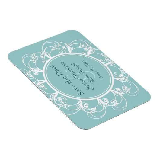 Extravagante Blüte Speichern Sie das Datumsfenster Magnet (Rechte Seite)