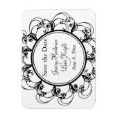 Extravagante Blüte Speichern Sie das Datumsfenster Magnet (Vertikal)