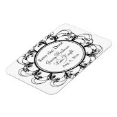 Extravagante Blüte Speichern Sie das Datumsfenster Magnet (Linke Seite)