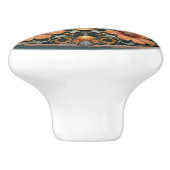 Extravagante Blütenbiene Keramikknauf (Seitenansicht)