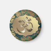 Extravagante Blütengoldfässer Om   Magnet (Vorne)