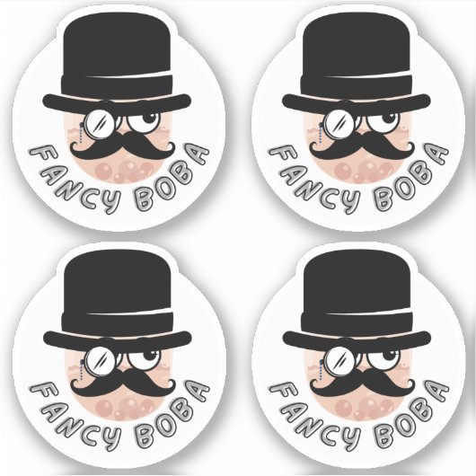 Extravagante Boba-Packung mit 4 Aufkleber (Vorderseite)