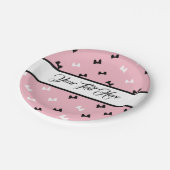 Extravagante Bogen-Papierplatte Pappteller (Schrägansicht)