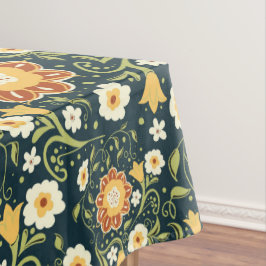 Extravagante Boho-Blume Tischdecke