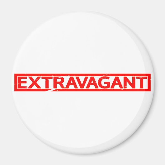 Extravagante Briefmarke Magnet (Vorne)