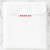 Extravagante Briefmarke Runder Aufkleber (Tasche)