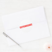 Extravagante Briefmarke Runder Aufkleber (Umschlag)