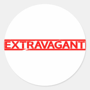 Extravagante Briefmarke Runder Aufkleber