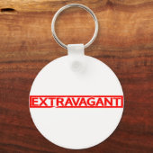 Extravagante Briefmarke Schlüsselanhänger (Rückseite)