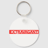 Extravagante Briefmarke Schlüsselanhänger (Rückseite)