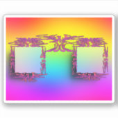 EXTRAVAGANTE Brillenaufkleber ansehen Aufkleber (Vorderseite)