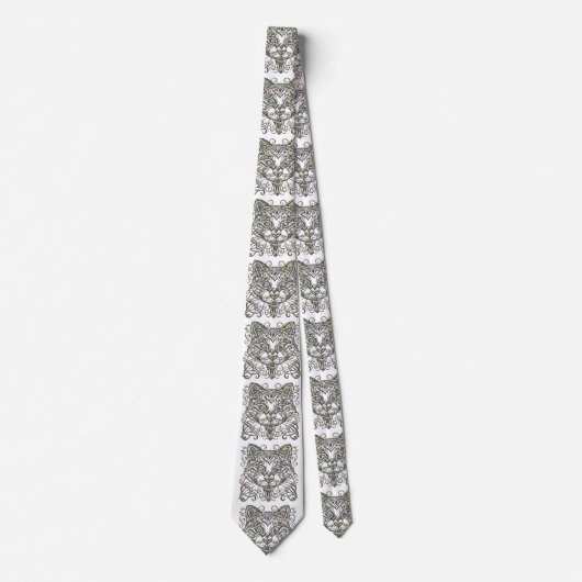 Extravagante Cat Abalone-Krawatte Krawatte (Vorderseite)