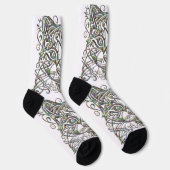 Extravagante Cat Abalone Socken (Rechts)