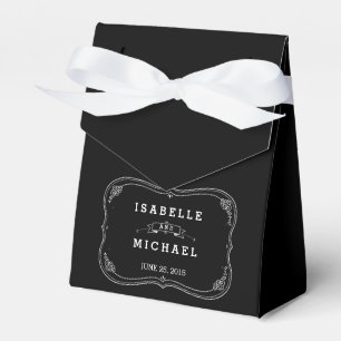 Extravagante Chalkboard Vintage Wedding Gefallen B Geschenkschachtel