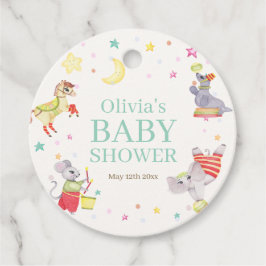 Extravagante Circus Karneval Animals Kinderdusche Geschenkanhänger