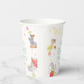 Extravagante Circus Karneval Animals Kinderdusche Pappbecher (Rechts)