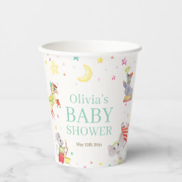 Extravagante Circus Karneval Animals Kinderdusche Pappbecher