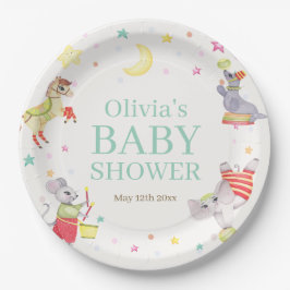 Extravagante Circus Karneval Animals Kinderdusche Pappteller