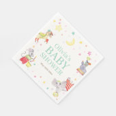 Extravagante Circus Karneval Animals Kinderdusche Serviette (Ecke)