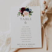 Extravagante Classic Wedding Table 6 Seating Chart Einladung