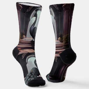 Extravagante Crew für Wasserfarben Socken