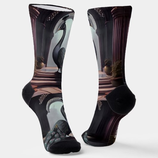 Extravagante Crew für Wasserfarben Socken (Gewinkelt)
